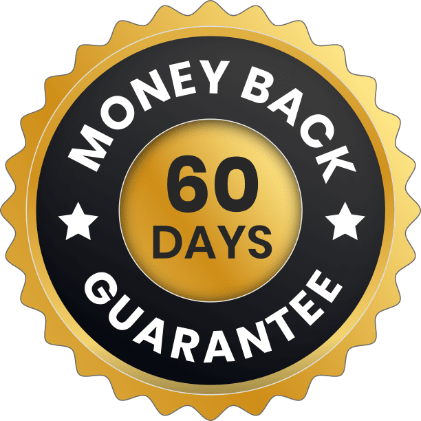Merchant-supplied 60-day guarantee graphic